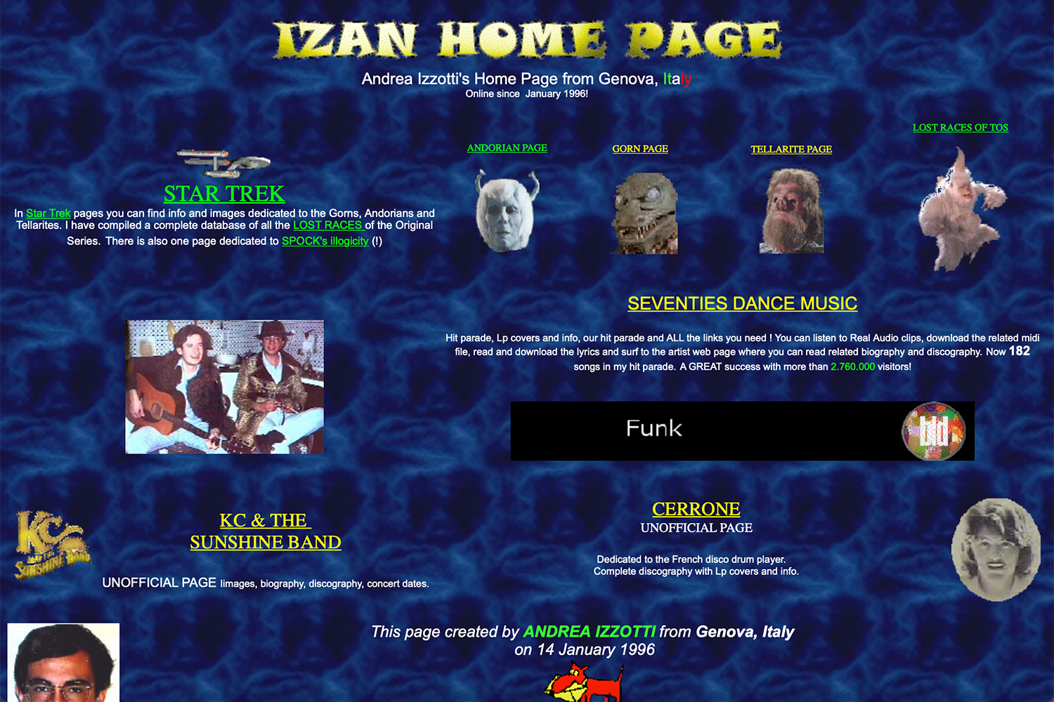 Izan Home Page