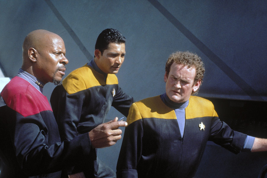 Avery Brooks and Colm Meaney