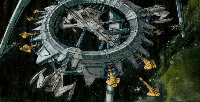 Cardassian shipyard concept art