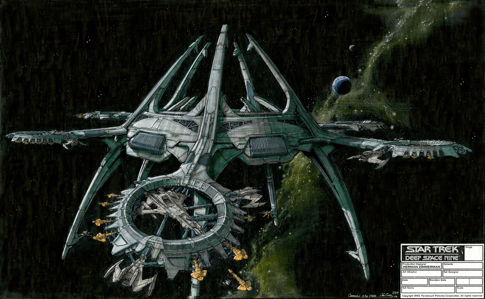Cardassian shipyard concept art