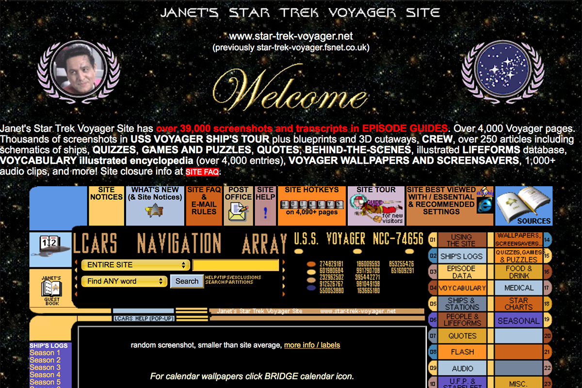 Janet's Star Trek Voyager Site