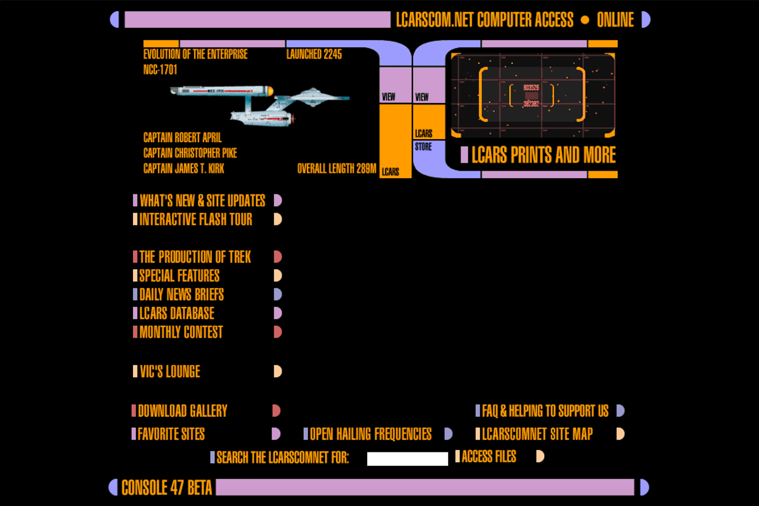 LCARS Computer Network