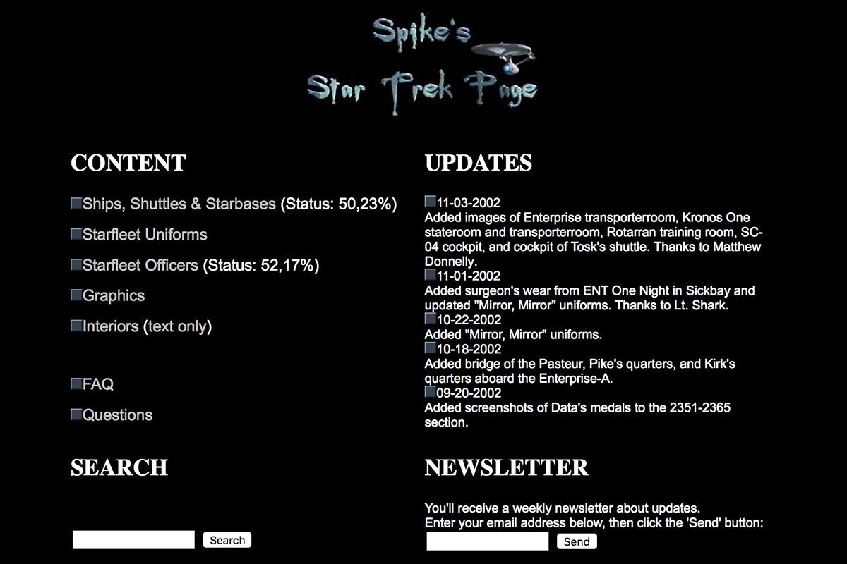 Spike's Star Trek Site