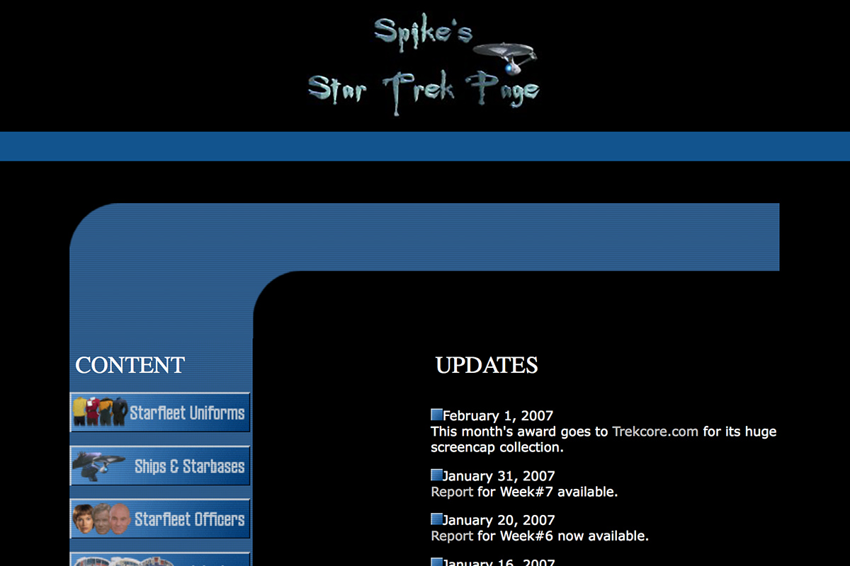 Spike's Star Trek Site