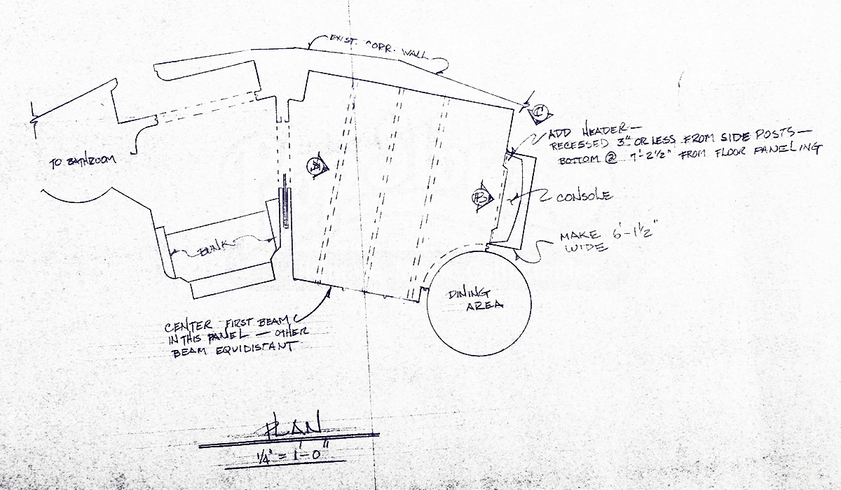 Kirk's quarters floor plan