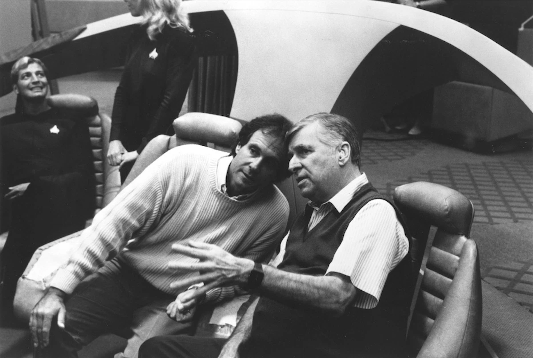 Rick Berman and Gene Roddenberry