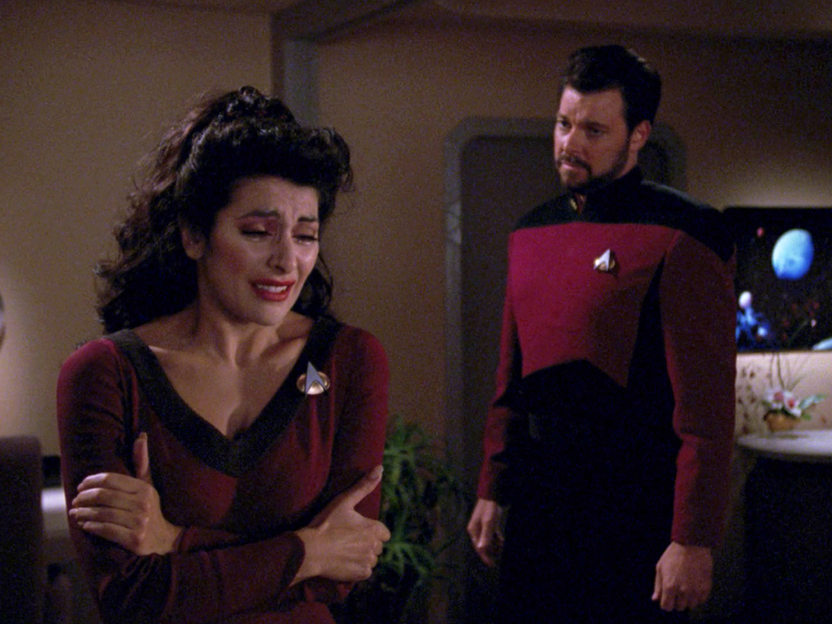 commander riker and deanna troi