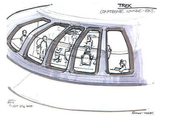 Enterprise-D observation lounge concept art