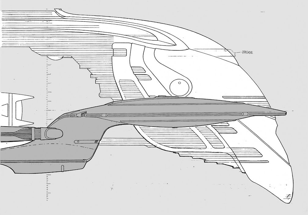 Romulan Warbird and Enterprise