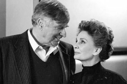 Gene Roddenberry and Jean Simmons