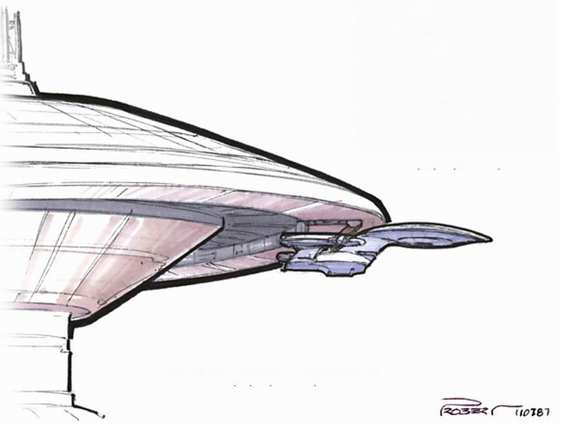 Enterprise-D spacedock concept art