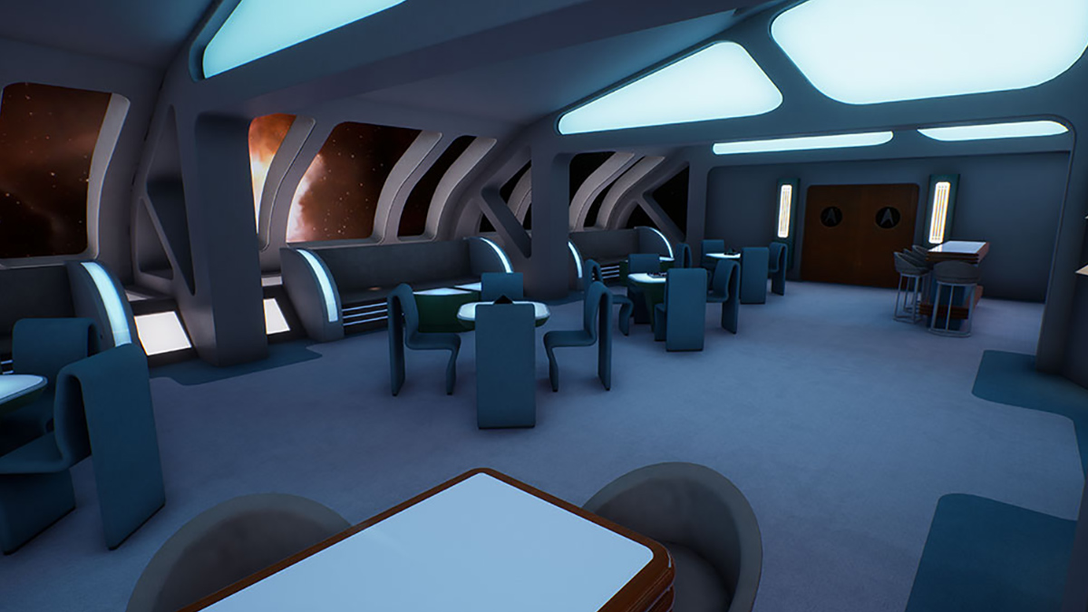 Enterprise-D Nine Forward lounge