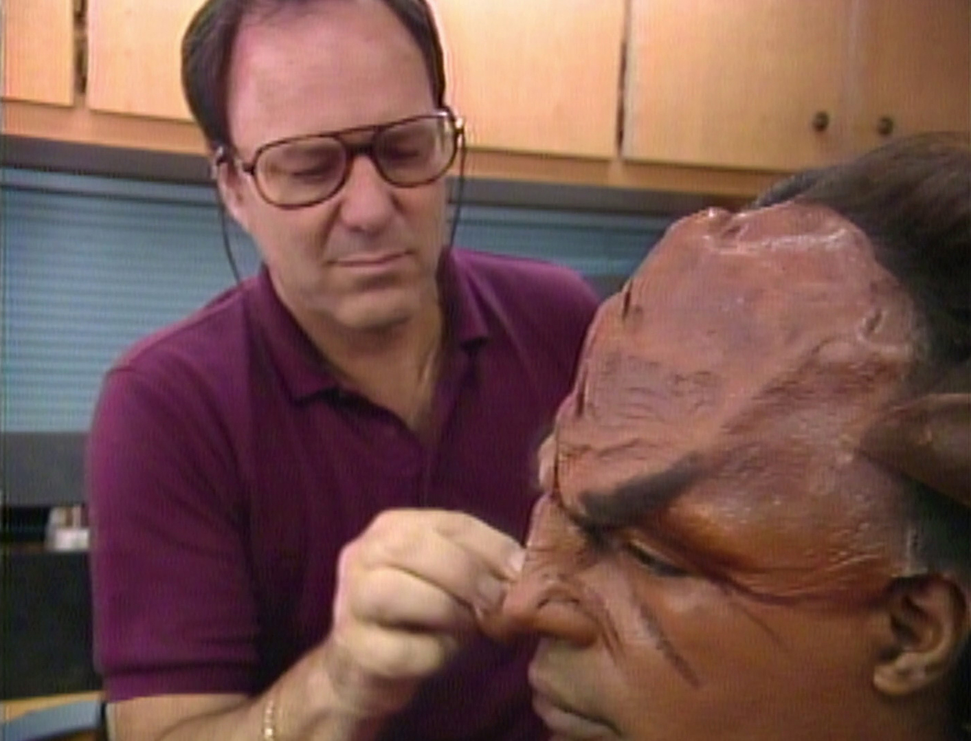 Michael Westmore and Michael Dorn
