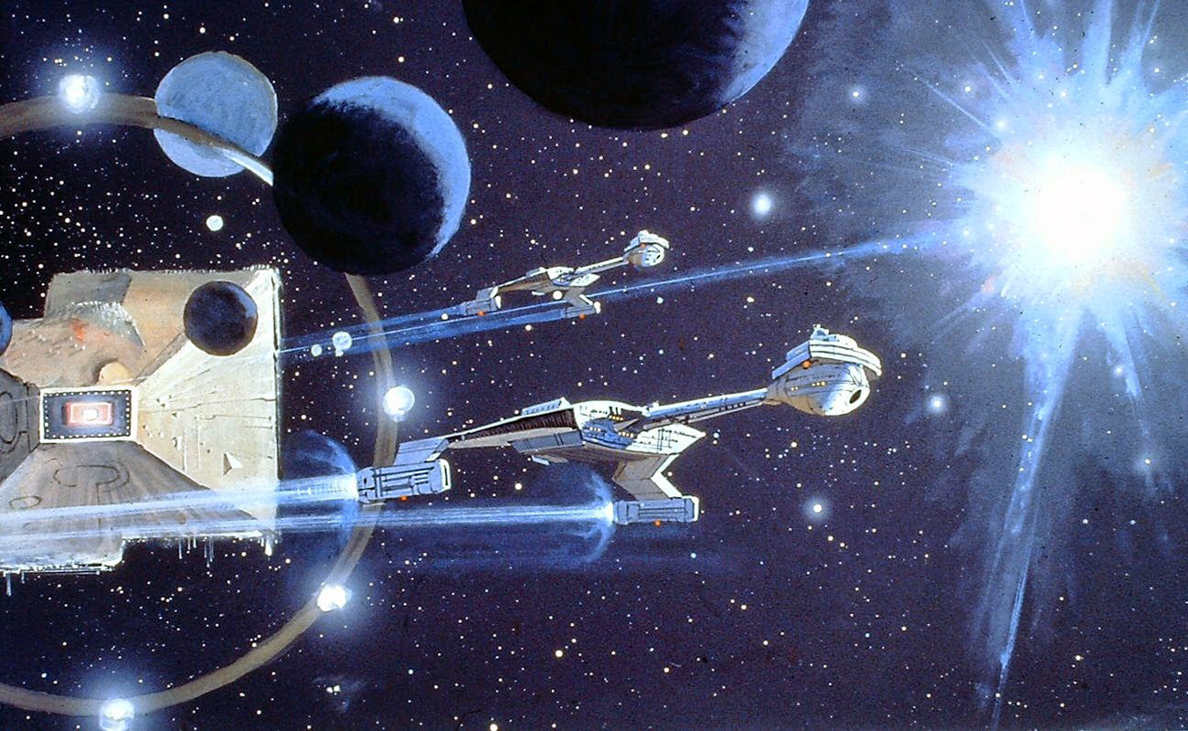 Klingon battle cruiser art