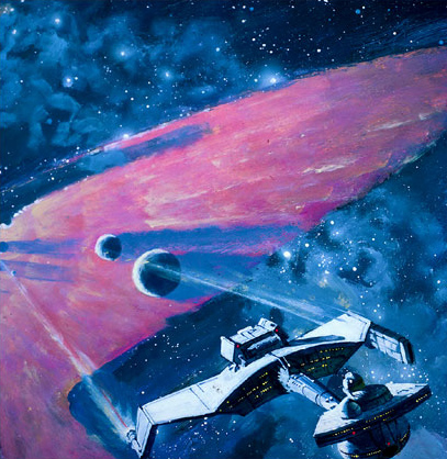 Klingon battle cruiser art