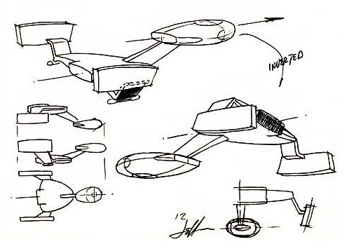 Klingon battle cruiser concept art